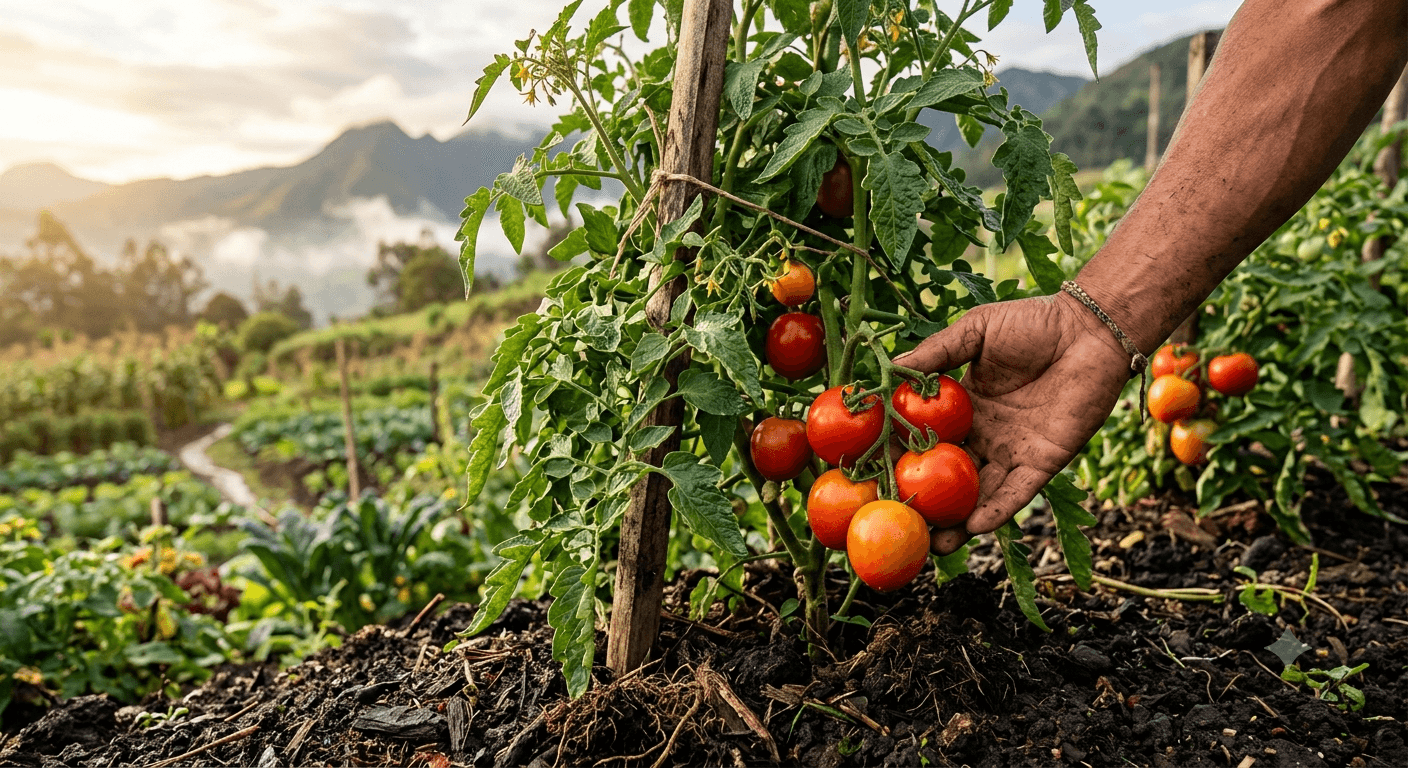 Cultivo de tomate en la sierra ecuatoriana